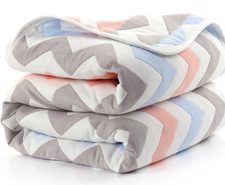 Baby Blankets Newborn Muslin Cotton 6 Layers Thick Swaddle Kids Receiving Blankets Children Cover Bedding