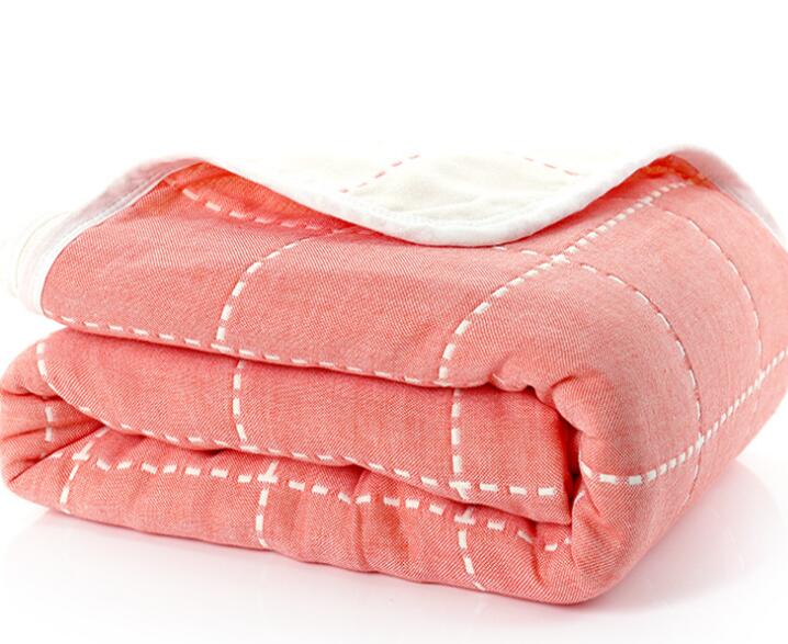 Baby Blankets Newborn Muslin Cotton 6 Layers Thick Swaddle Kids Receiving Blankets Children Cover Bedding