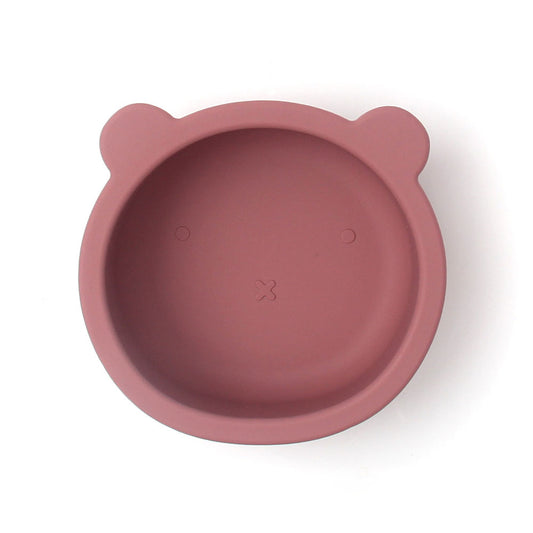 Children's tableware baby bowl children's silicone suction cup bowl bear food supplement bowl