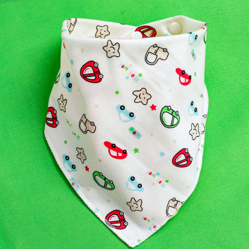 Baby Drooling Towel Baby Triangle Towel Double Layer According To The Buckle Newborn Child Headscarf Bib Scarf Spring And Summer Four Seasons