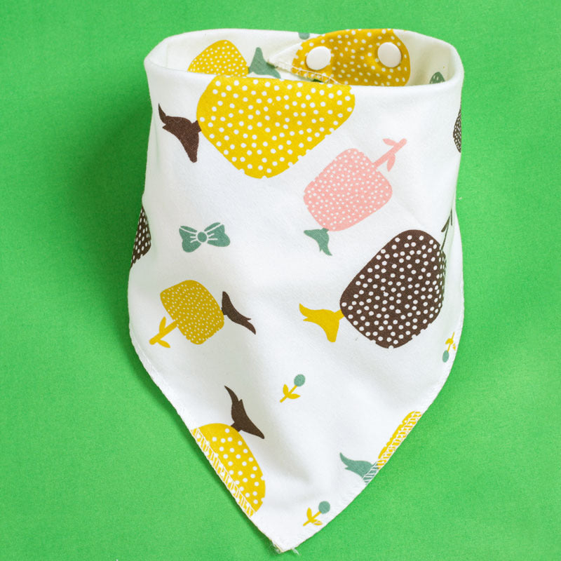 Baby Drooling Towel Baby Triangle Towel Double Layer According To The Buckle Newborn Child Headscarf Bib Scarf Spring And Summer Four Seasons