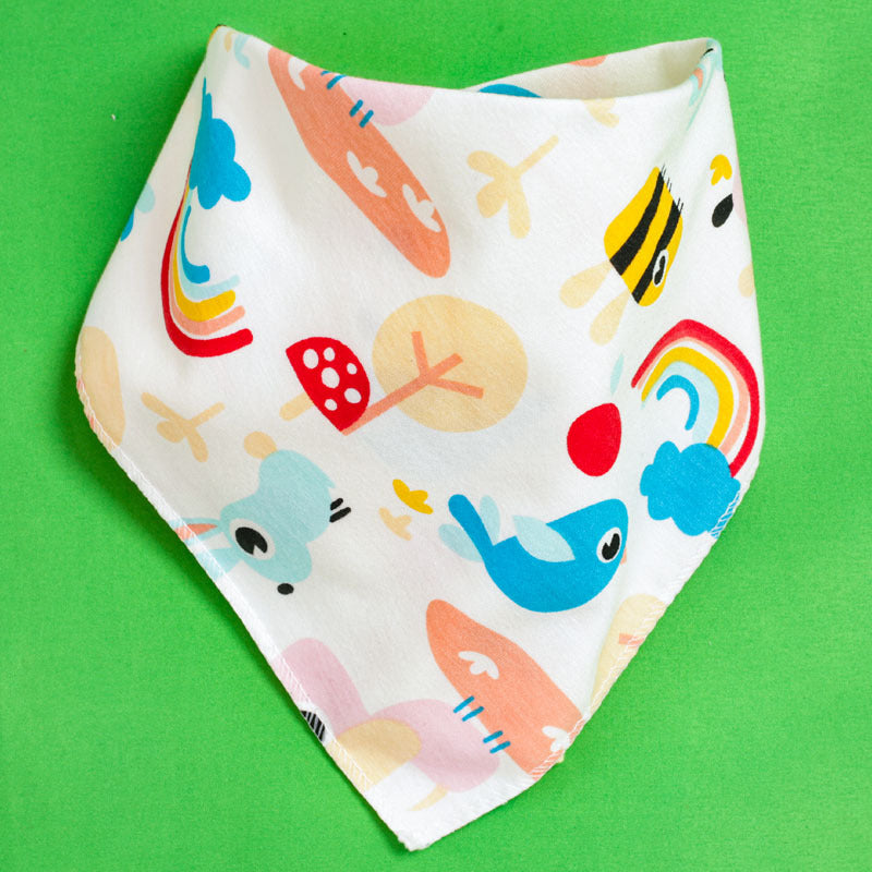 Baby Drooling Towel Baby Triangle Towel Double Layer According To The Buckle Newborn Children's Headscarf Bib Scarf