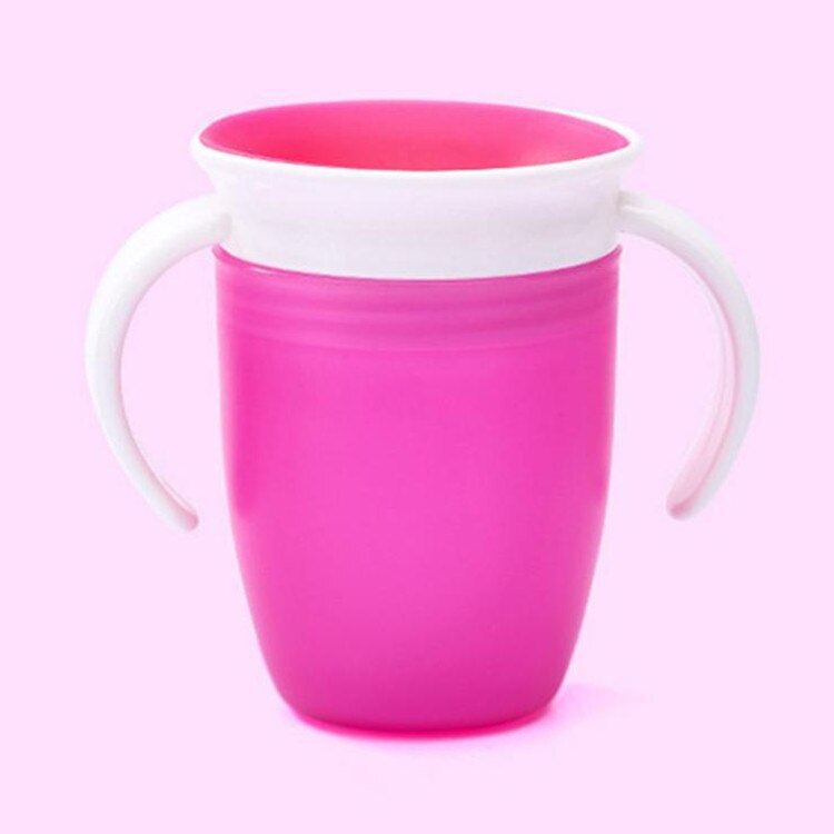 1PC 360 Baby Cups Can Be Rotated Magic Cup Baby Learning Drinking Cup LeakProof Child Water Cup Bottle 240ML Copos Learning cup