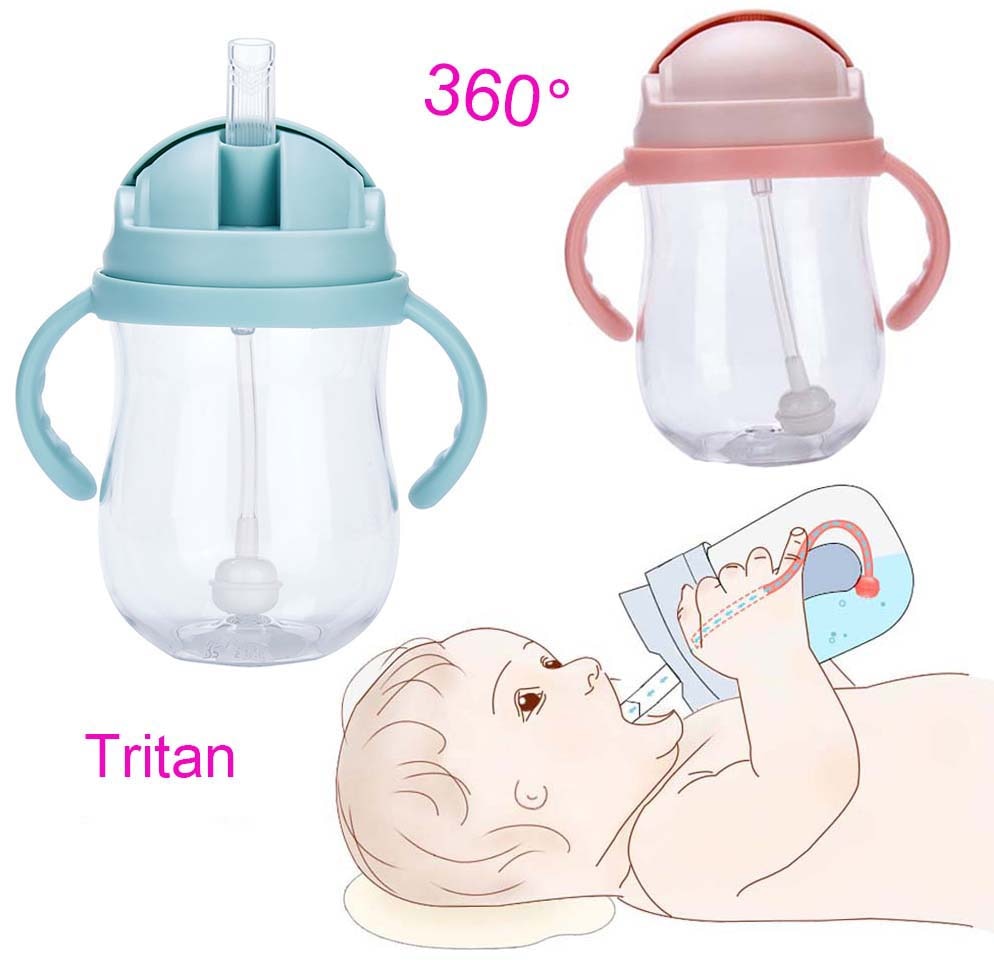 Silica Gel Feeding Kids Toddler Newborn Baby Drink Cups Water Bottles Kids Drinking Sippy A Cup with Straw Copo Infantil Drinker