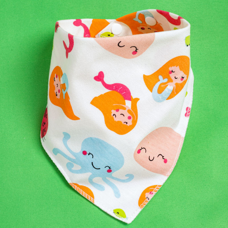 Baby Drooling Towel Baby Triangle Towel Double Layer According To The Buckle Newborn Child Headscarf Bib Scarf Spring And Summer Four Seasons