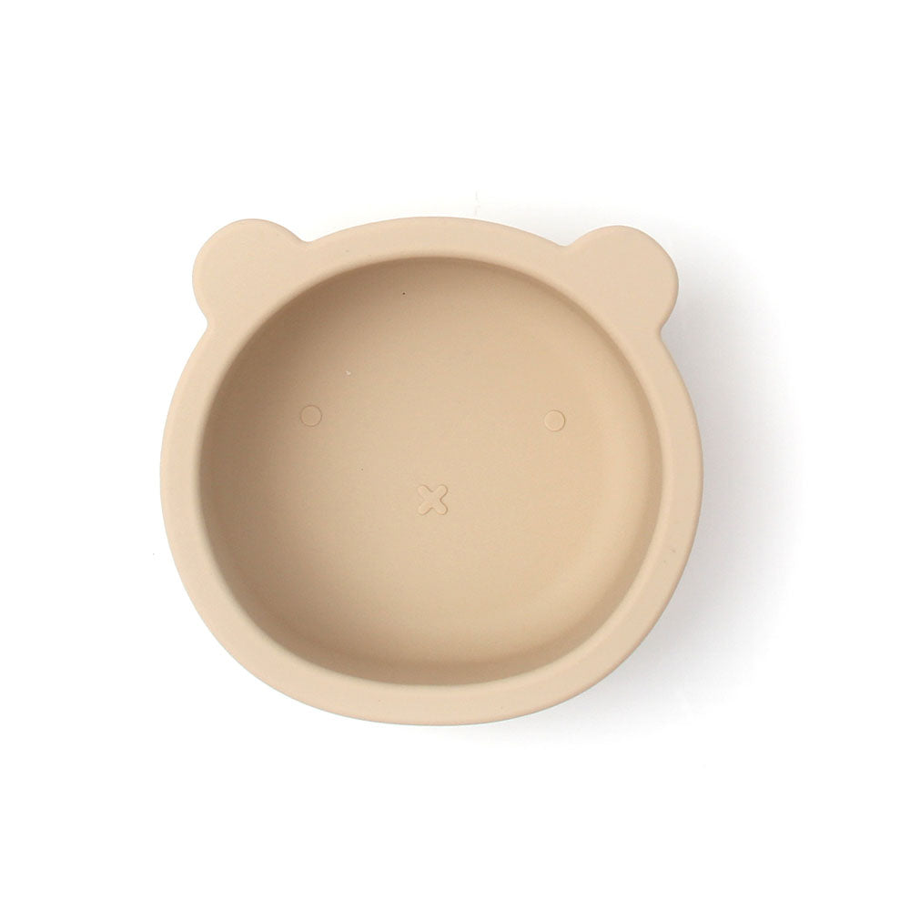 Children's tableware baby bowl children's silicone suction cup bowl bear food supplement bowl