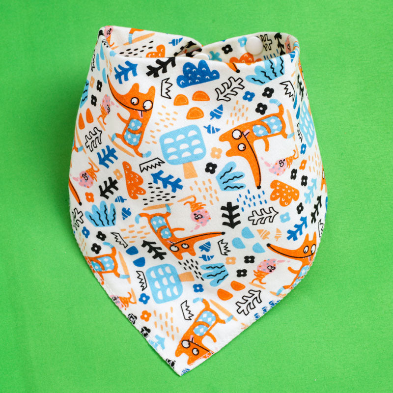 Baby Drooling Towel Baby Triangle Towel Double Layer According To The Buckle Newborn Children's Headscarf Bib Scarf