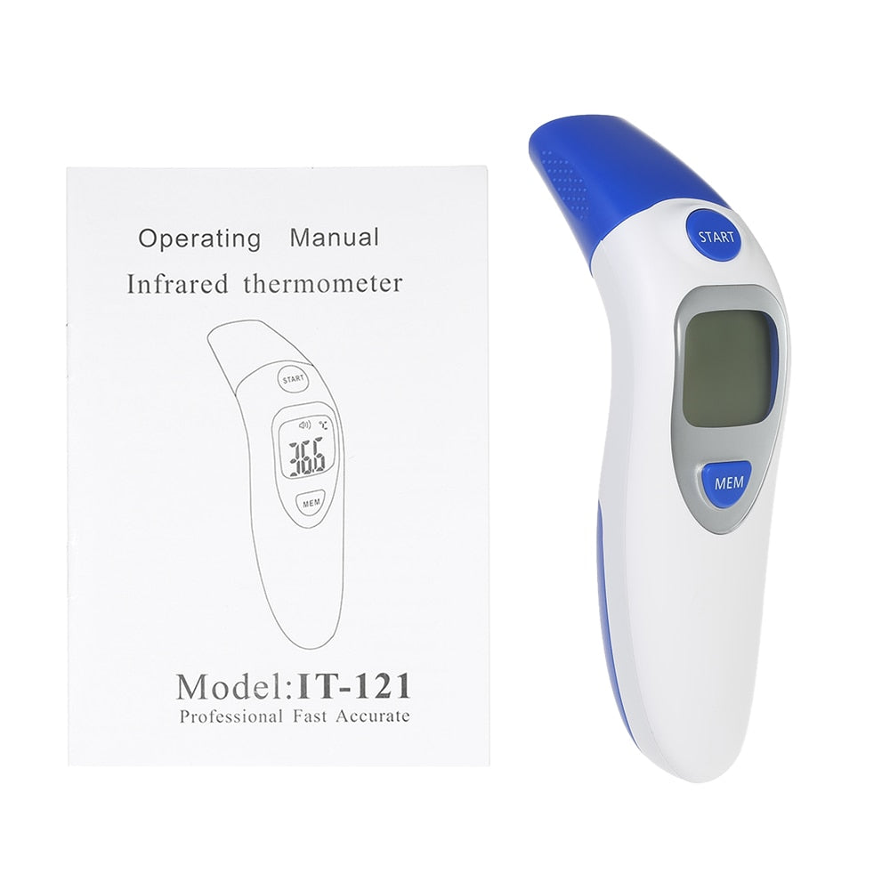 Baby Termometro Digital IR LCD Infrared Dual Mode Adult Forehead Body Ear Thermometer Measurement With Alarm Function Accurately