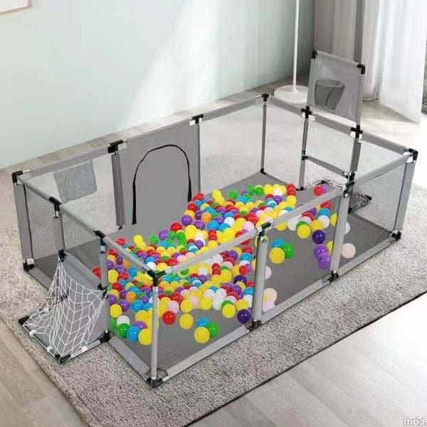 Children's fence baby basketball fence safety stainless steel playpen children's ball pit baby indoor playground baby park fence