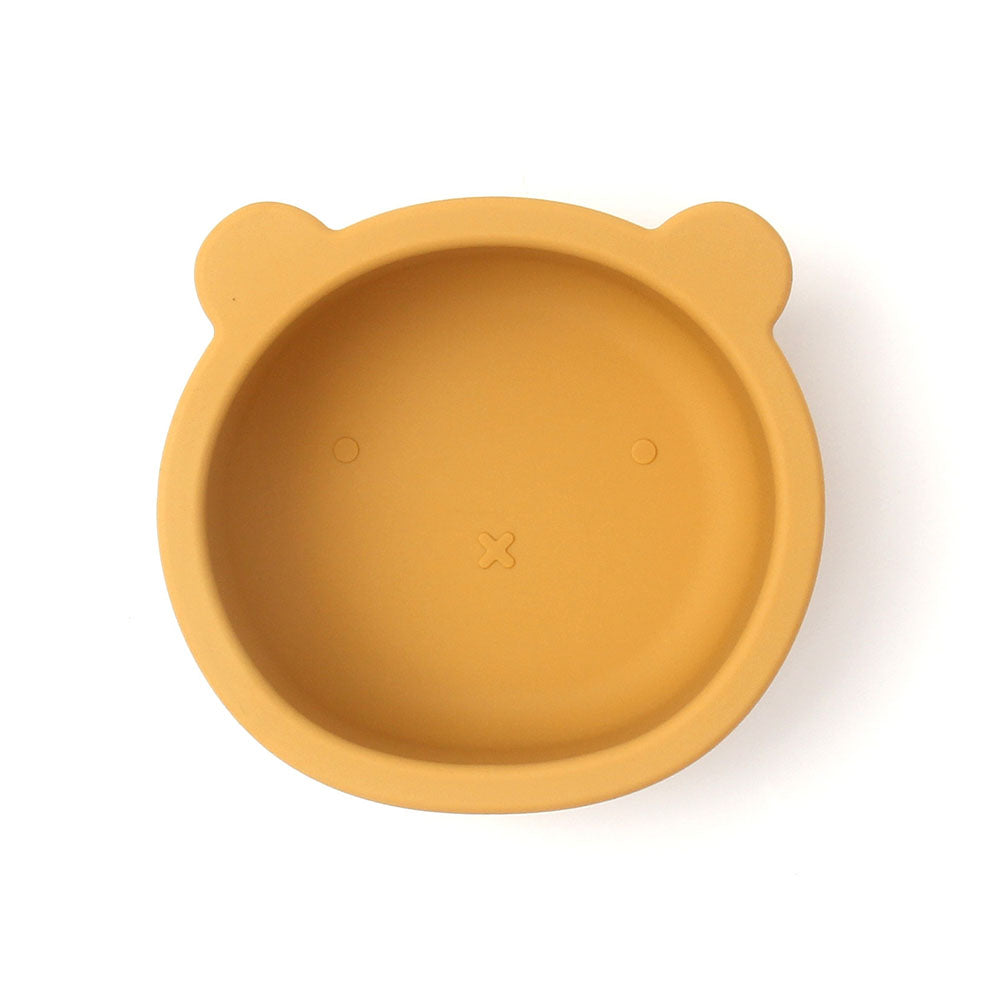 Children's tableware baby bowl children's silicone suction cup bowl bear food supplement bowl