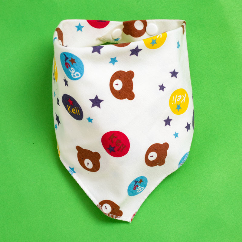 Baby Drooling Towel Baby Triangle Towel Double Layer According To The Buckle Newborn Children's Headscarf Bib Scarf