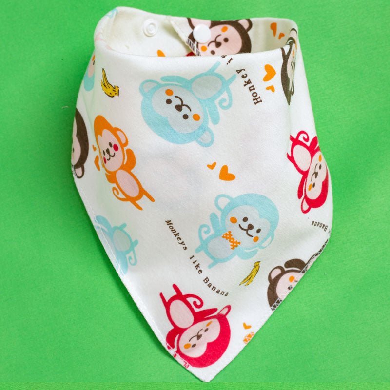 Baby Drooling Towel Baby Triangle Towel Double Layer According To The Buckle Newborn Child Headscarf Bib Scarf Spring And Summer Four Seasons