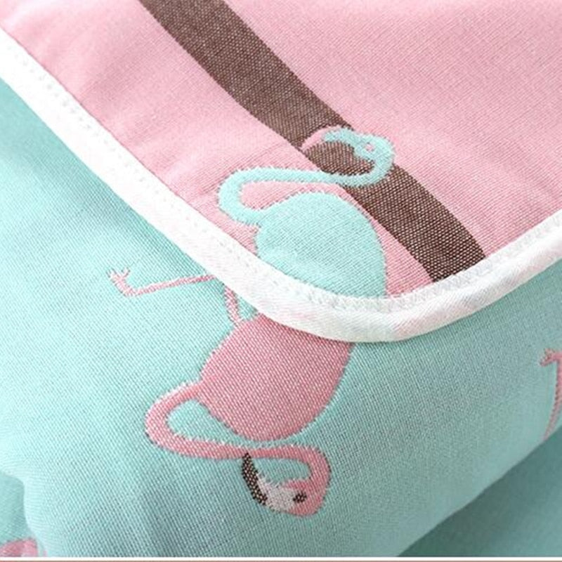 Baby Blankets Newborn Muslin Cotton 6 Layers Thick Swaddle Kids Receiving Blankets Children Cover Bedding