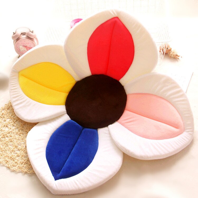 80CM Baby Bath Mat Blooming Bath Tub Flower Baby Bath Sink Safe Newborn Infant Shower Bathing Foldable Security Petal Seat Pads