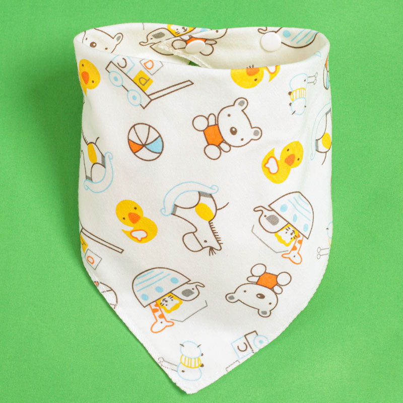 Baby Drooling Towel Baby Triangle Towel Double Layer According To The Buckle Newborn Child Headscarf Bib Scarf Spring And Summer Four Seasons